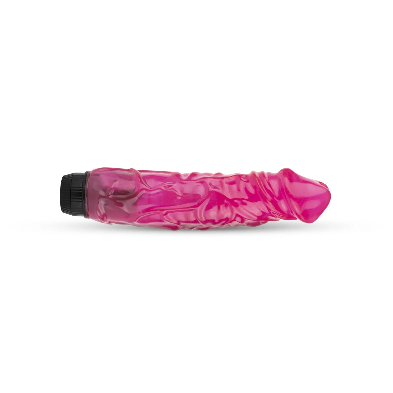 Jelly Supreme - Realistic Vibrator Pink/Glitter - 24 cm