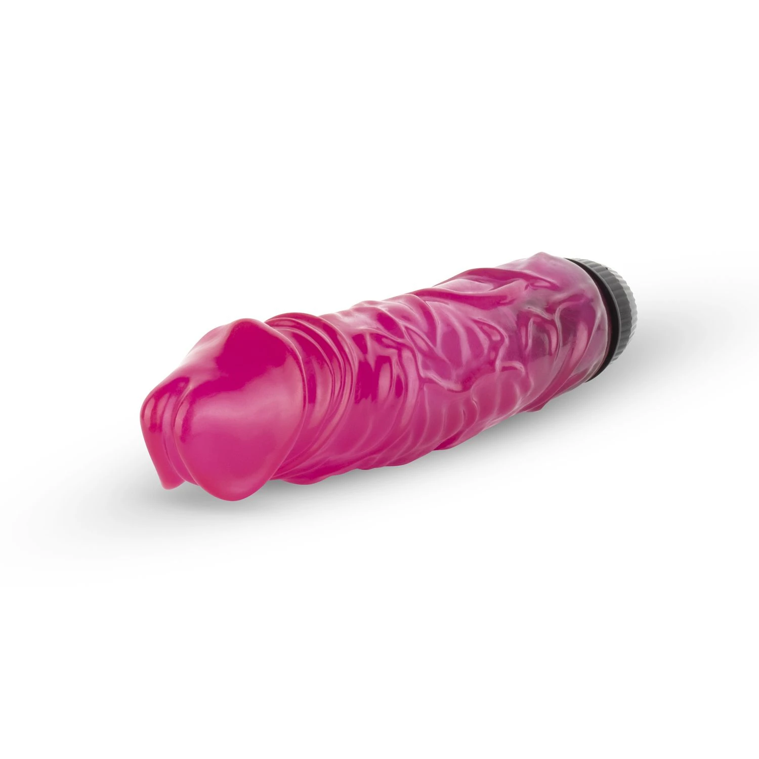Jelly Supreme - Realistic Vibrator Pink/Glitter - 24 cm