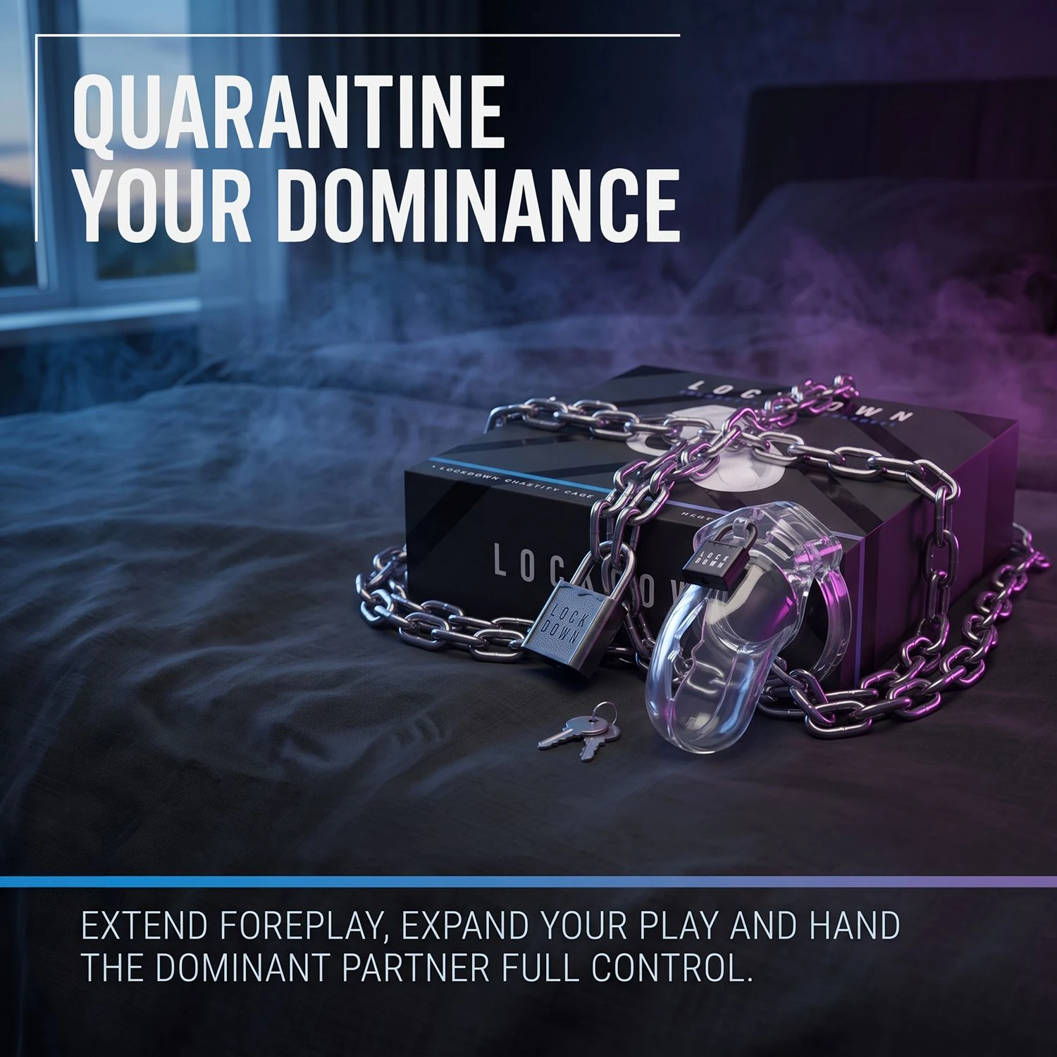 Lockdown Chastity Cage Clear - Small