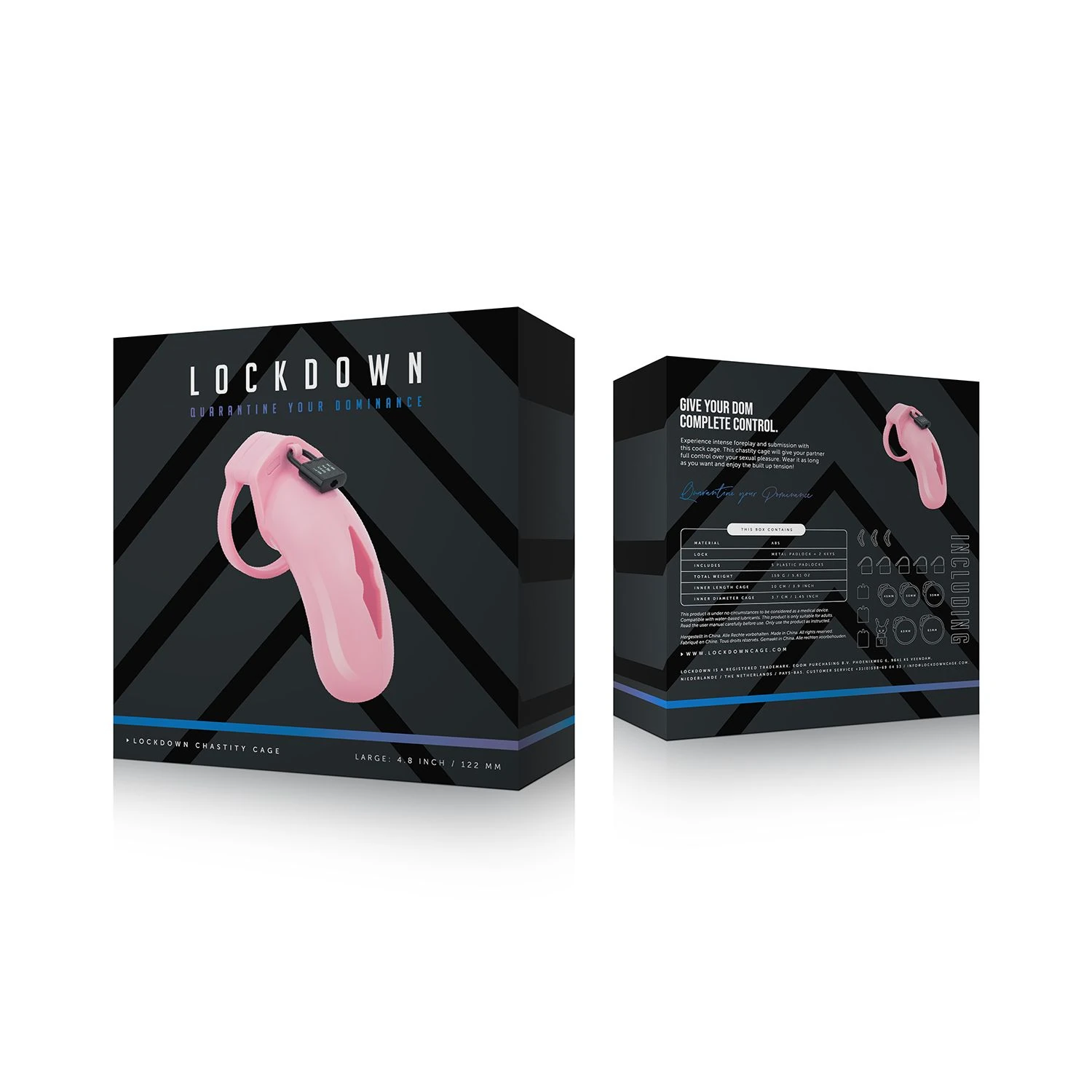 LOCKDOWN - Chastity Cage Large - Pink