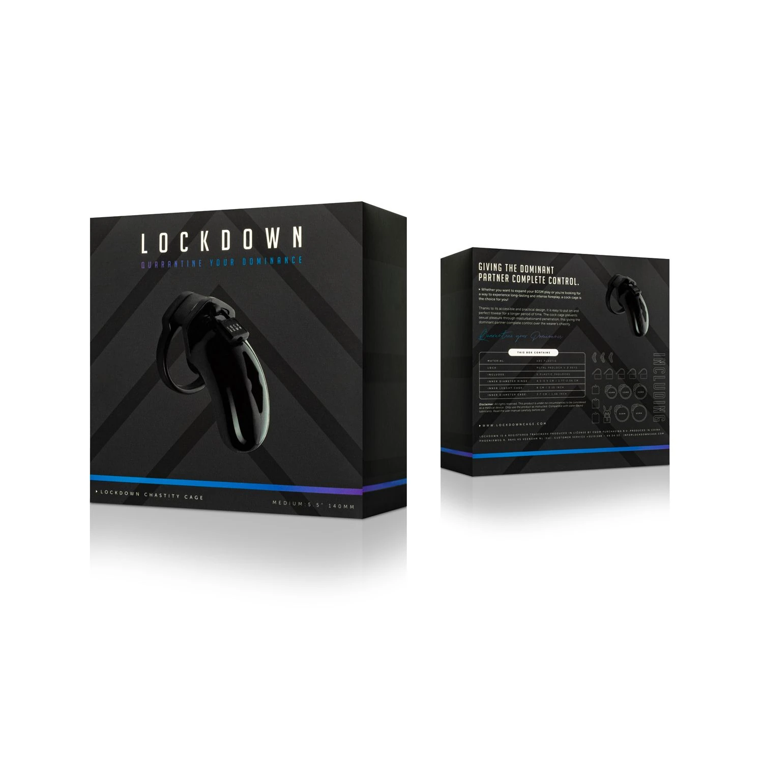Lockdown Chastity Cage - Medium