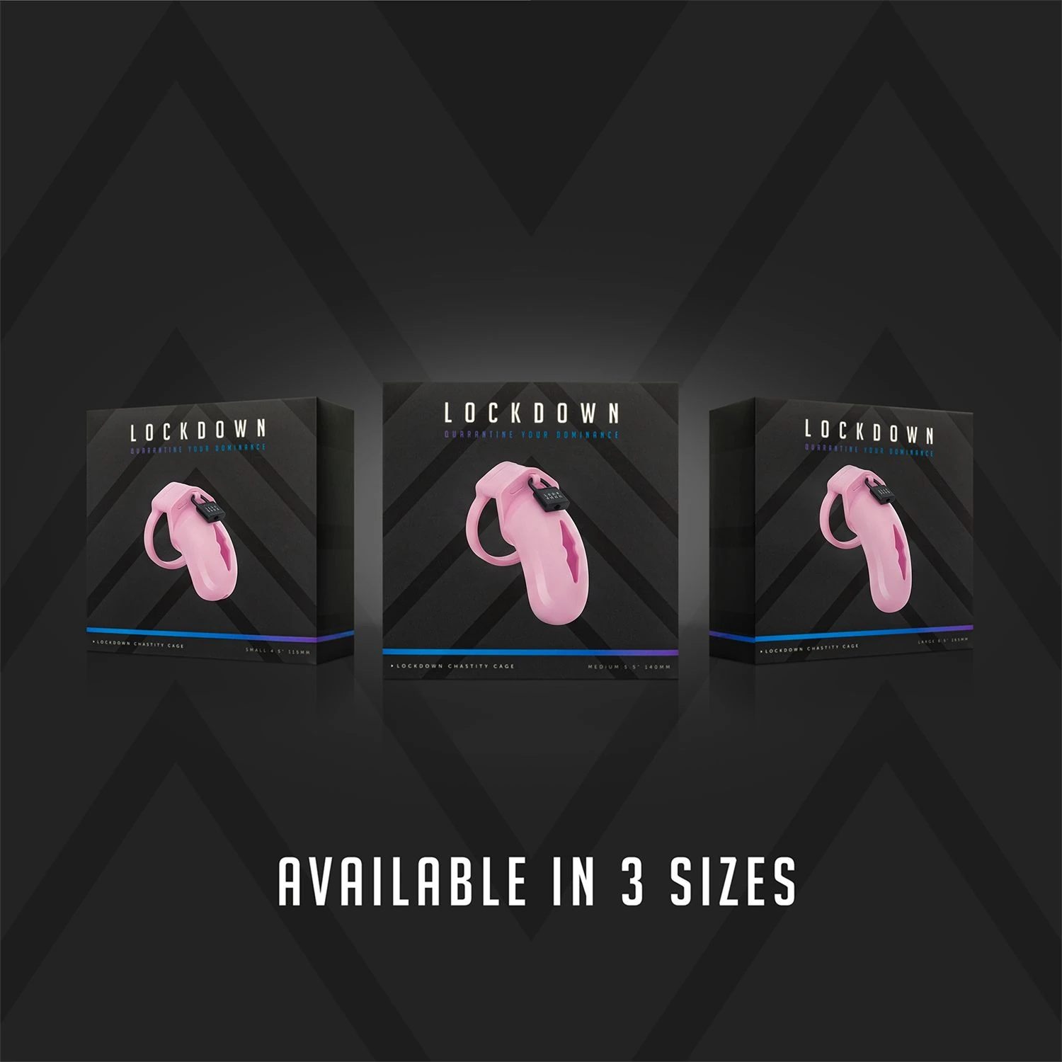 LOCKDOWN - Chastity Cage Medium - Pink