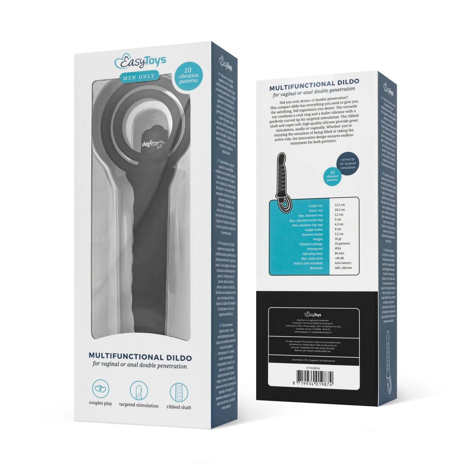 Men Only – Vibrating Dildo with Cock Ring