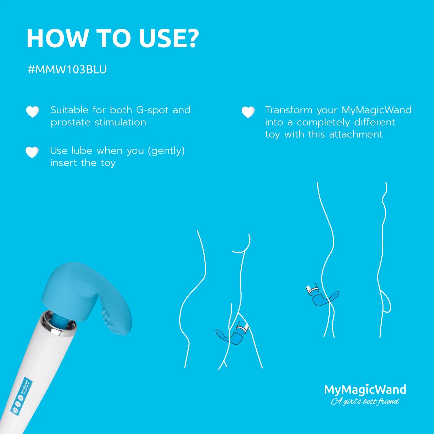 MyMagicWand G-Spot Attachment - Blue