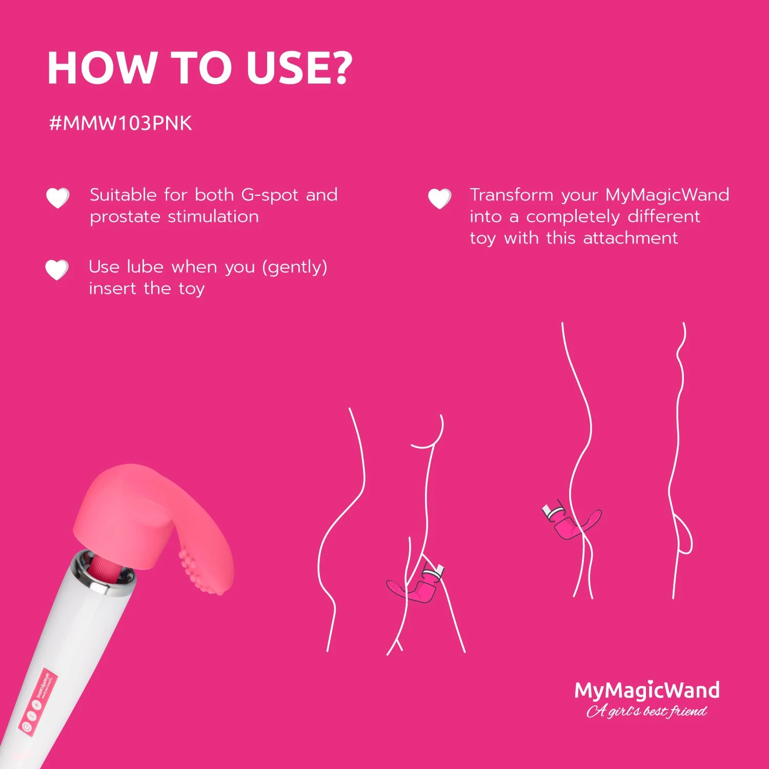 MyMagicWand G-Spot Attachment - Pink