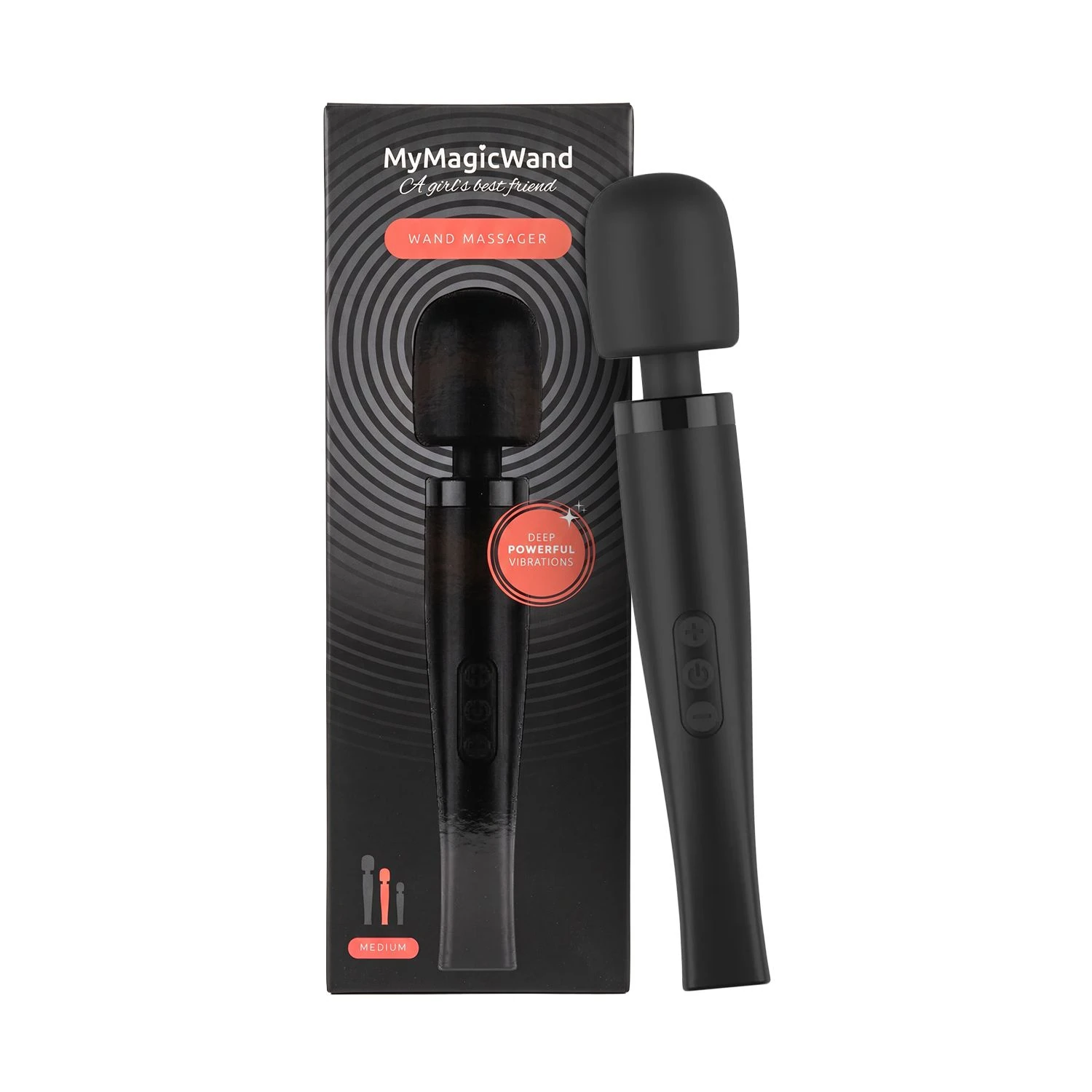MyMagicWand - Wand Vibrator Medium - Black