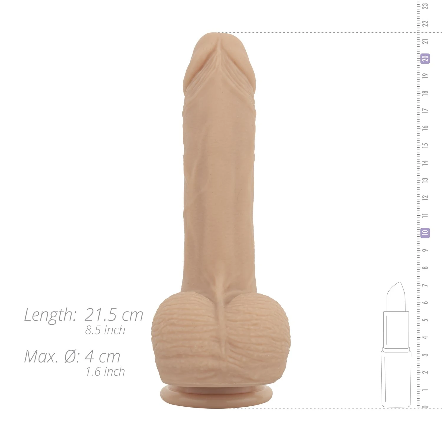 Real Fantasy - Mason Thrusting, Vibrating and Heating Dildo - 20 cm