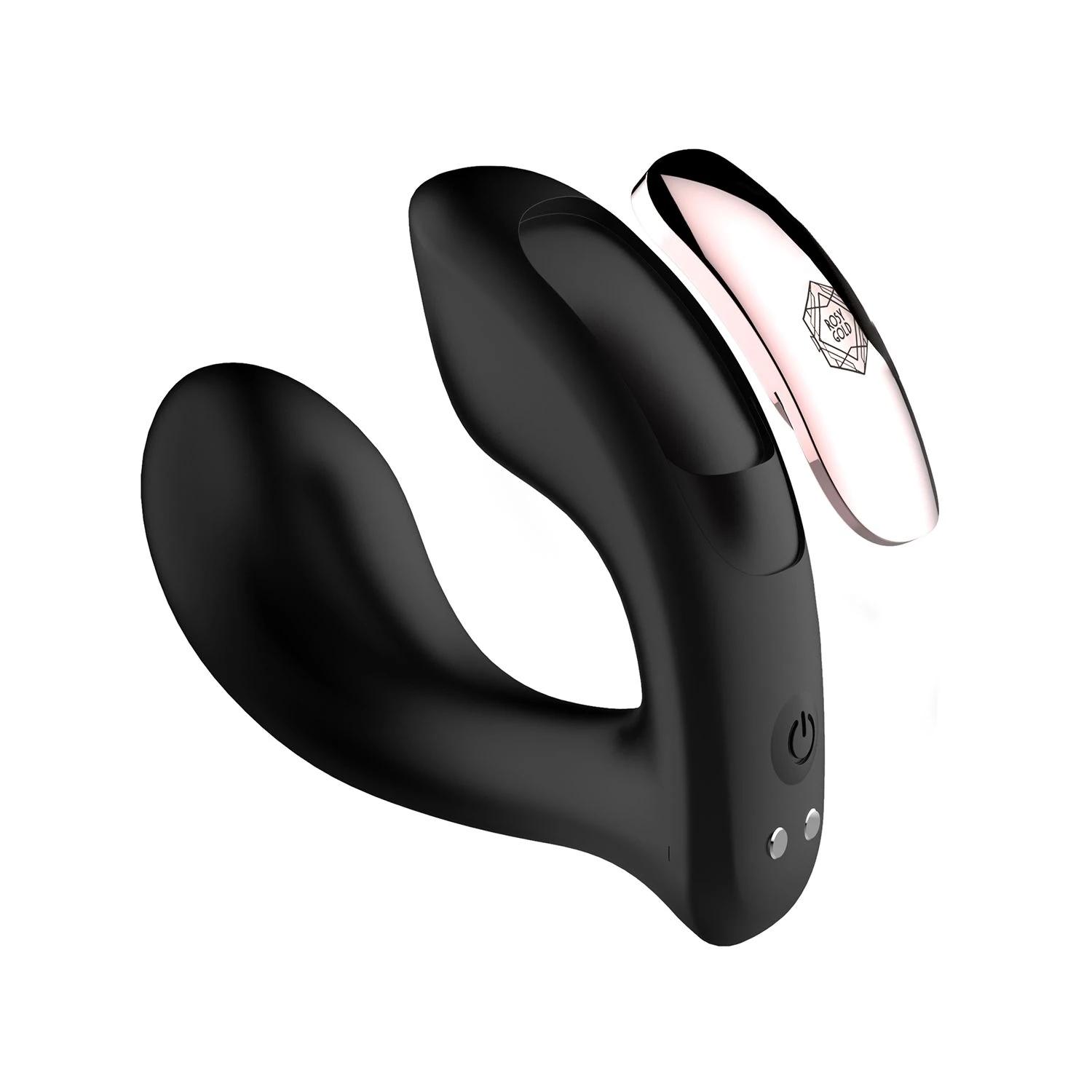 Rosy Gold – Wearable Vibrator with Luxury Charging Case – Black