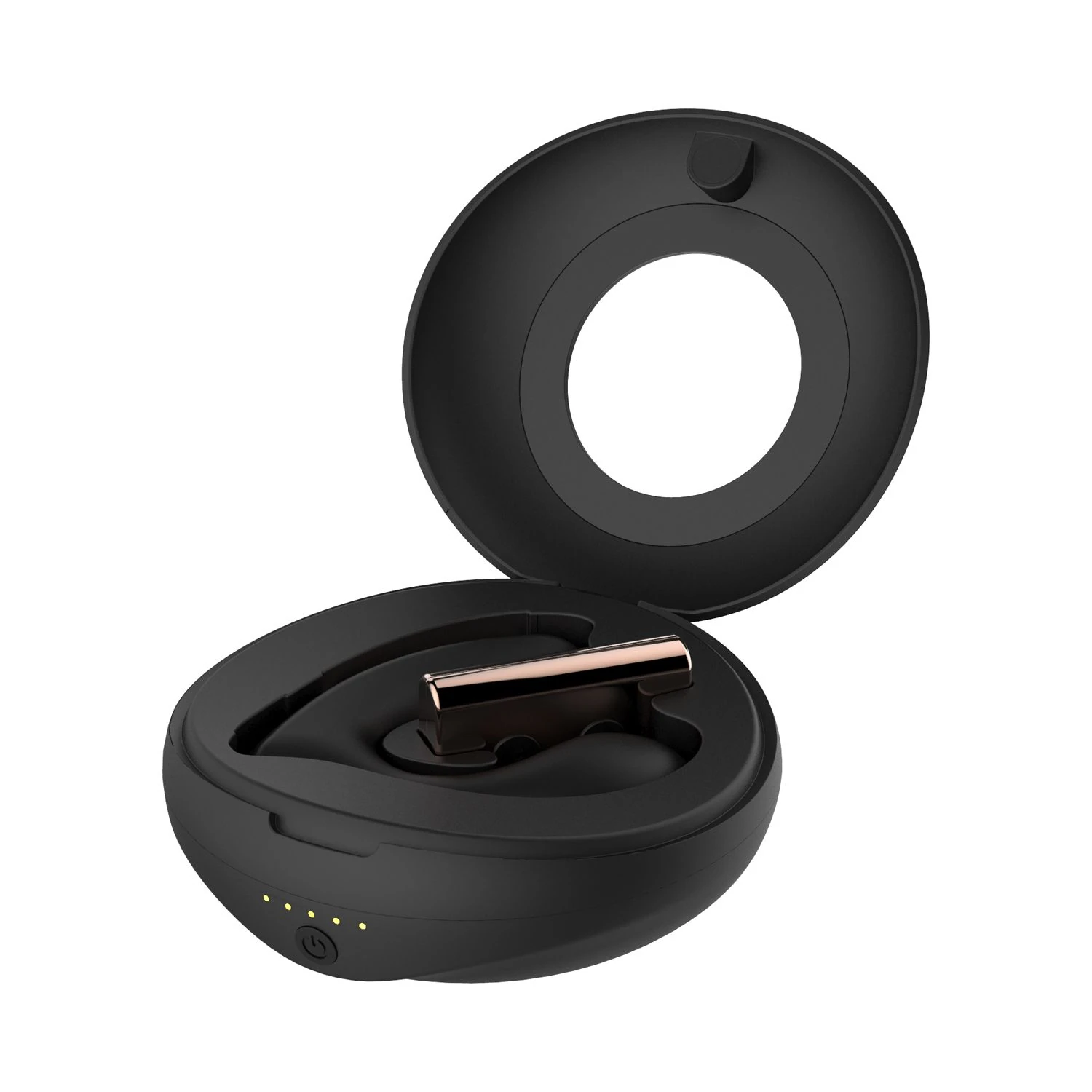 Rosy Gold – Wearable Vibrator with Luxury Charging Case – Black