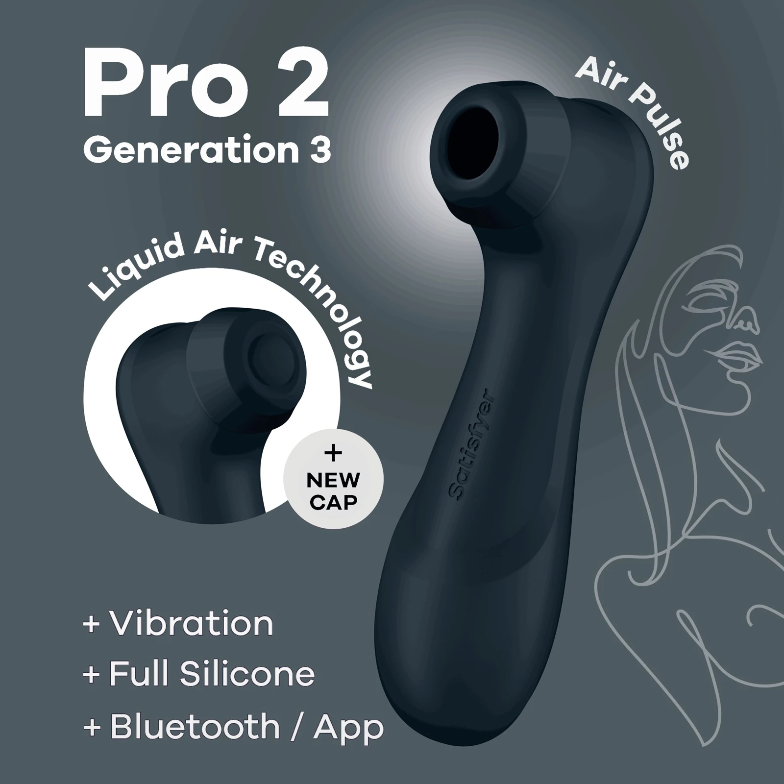 Satisfyer Pro 2 - Generation 3 App Controlled - Black
