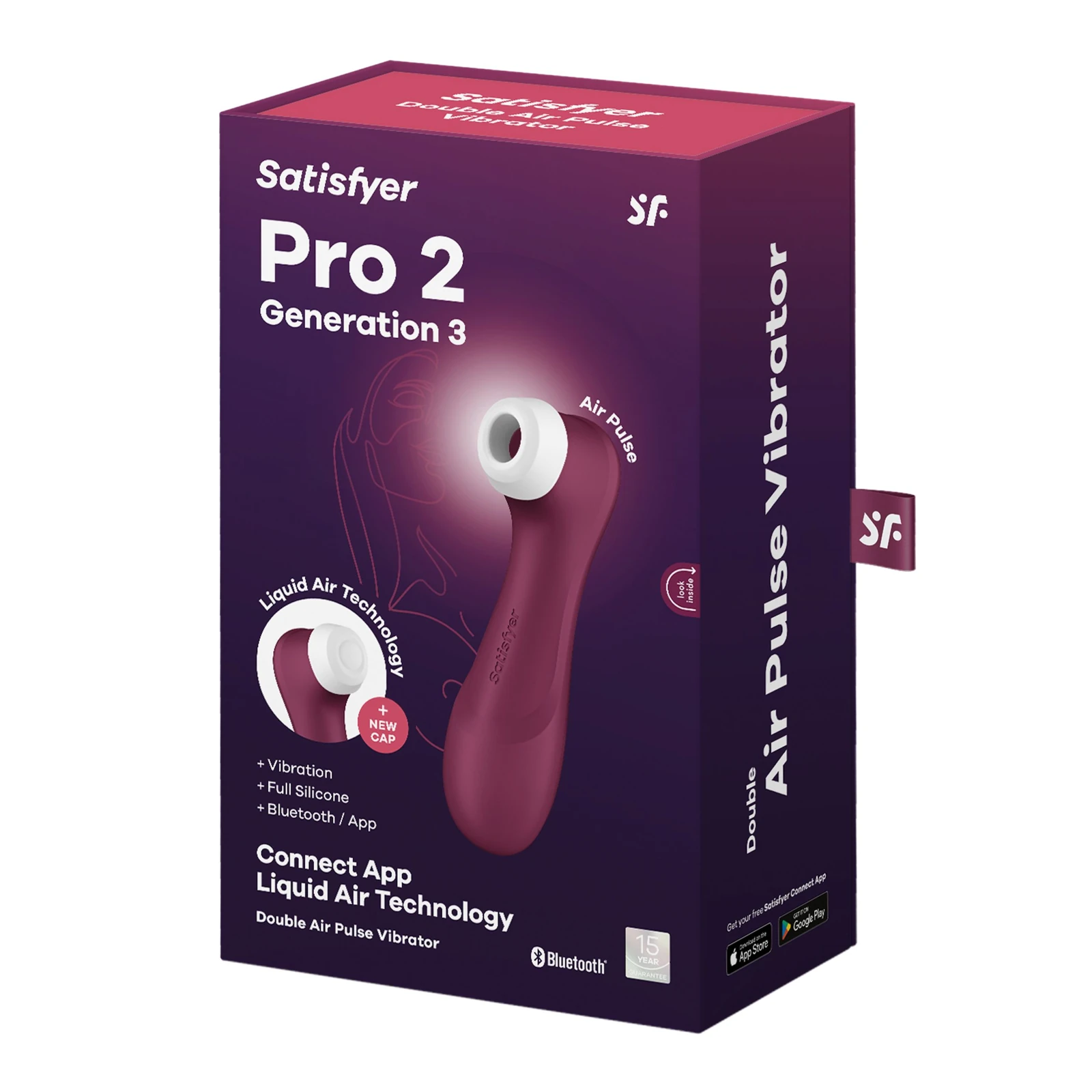 Satisfyer Pro 2 - Generation 3 App Controlled - Winered