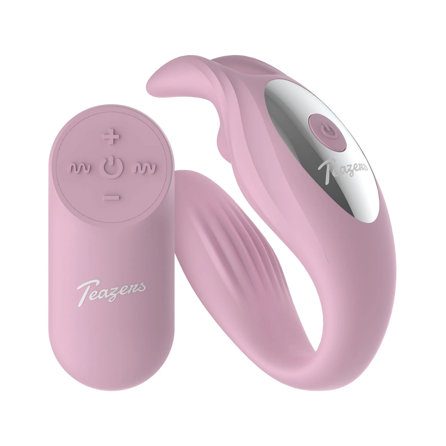 Teazers – Bunny Couple Vibrator with Remote – Pink