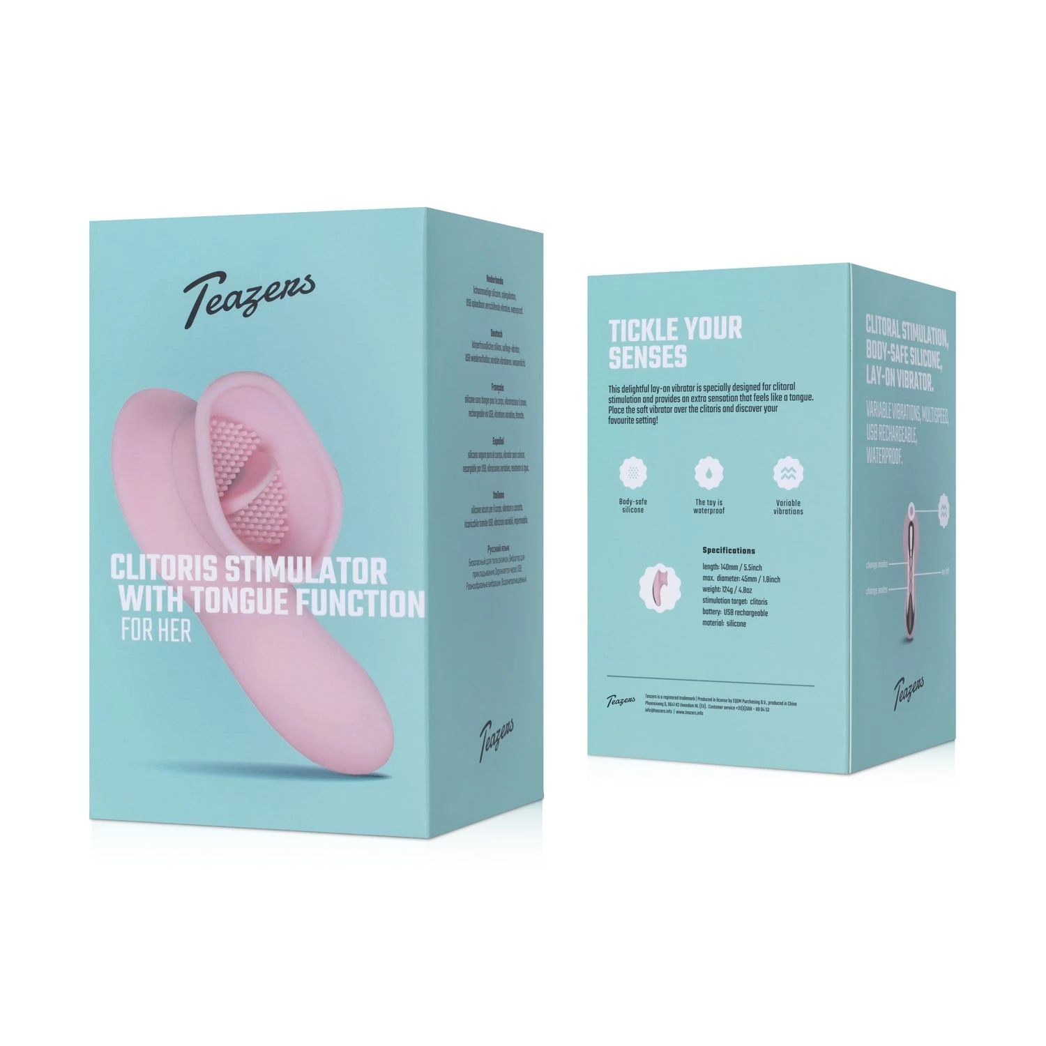 Teazers – Clitoral Tong Vibrator – Pink