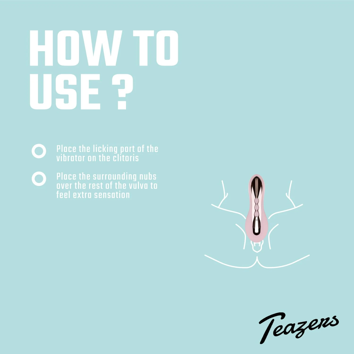 Teazers – Clitoral Tong Vibrator – Pink