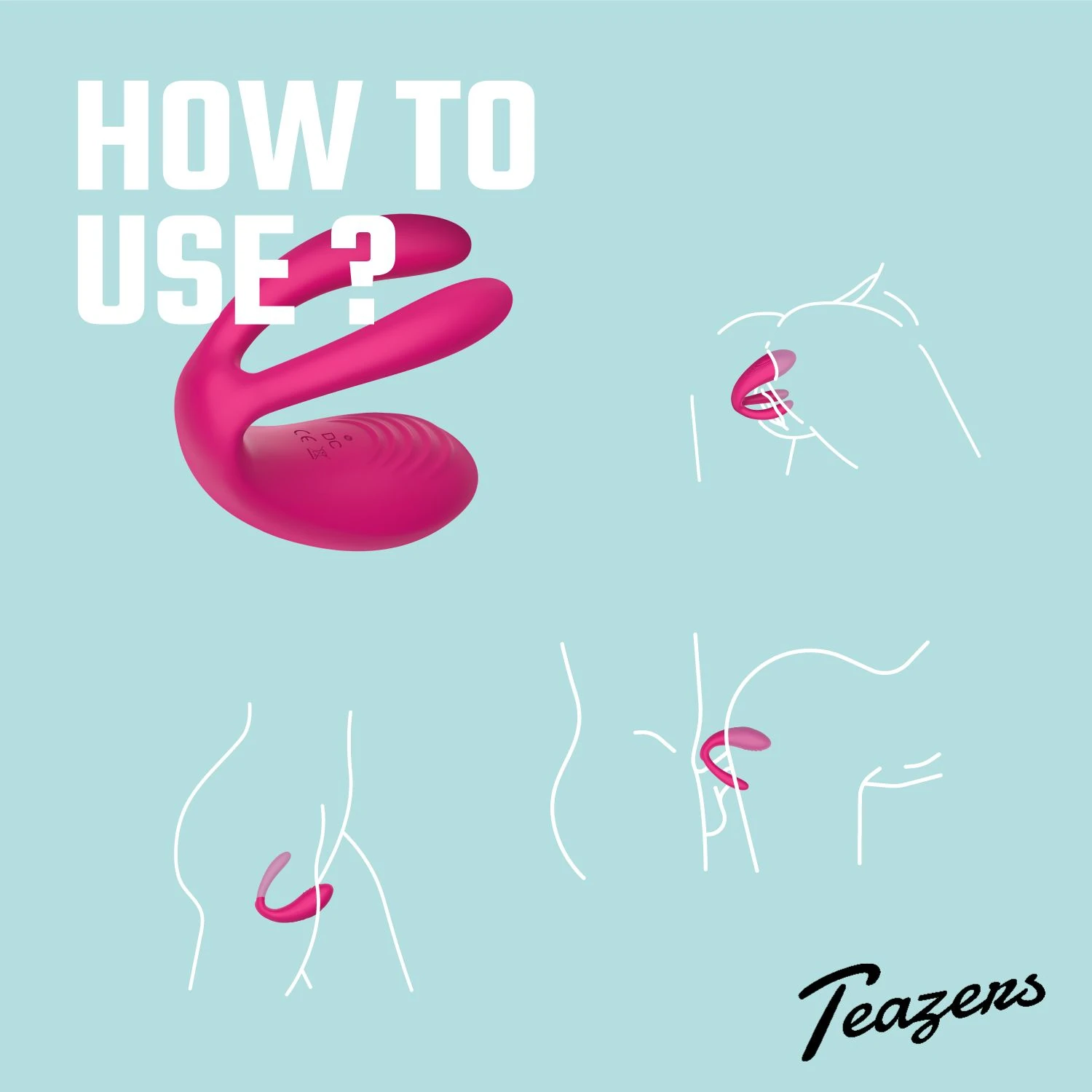 Teazers Couple Vibrator with Remote