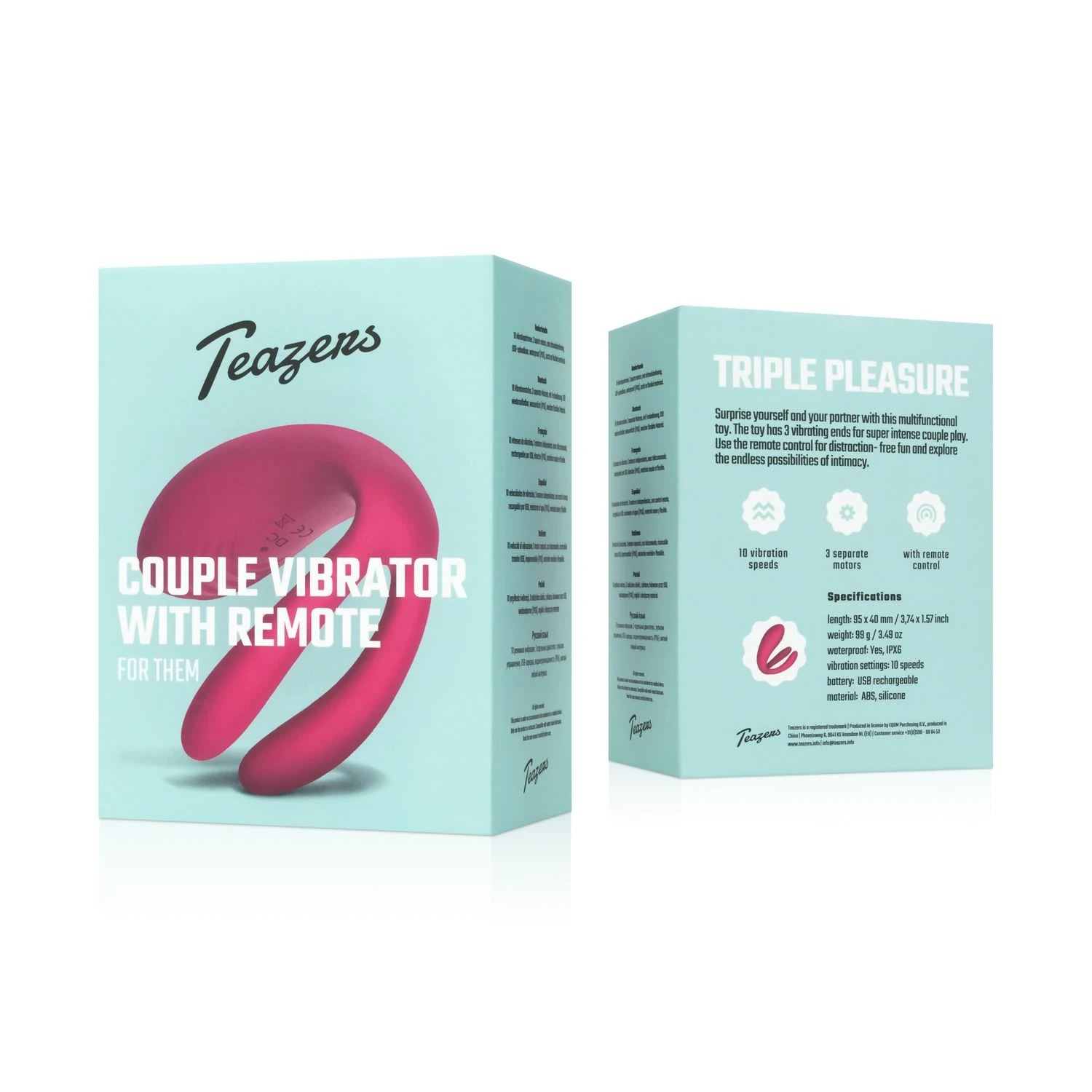 Teazers Couple Vibrator with Remote