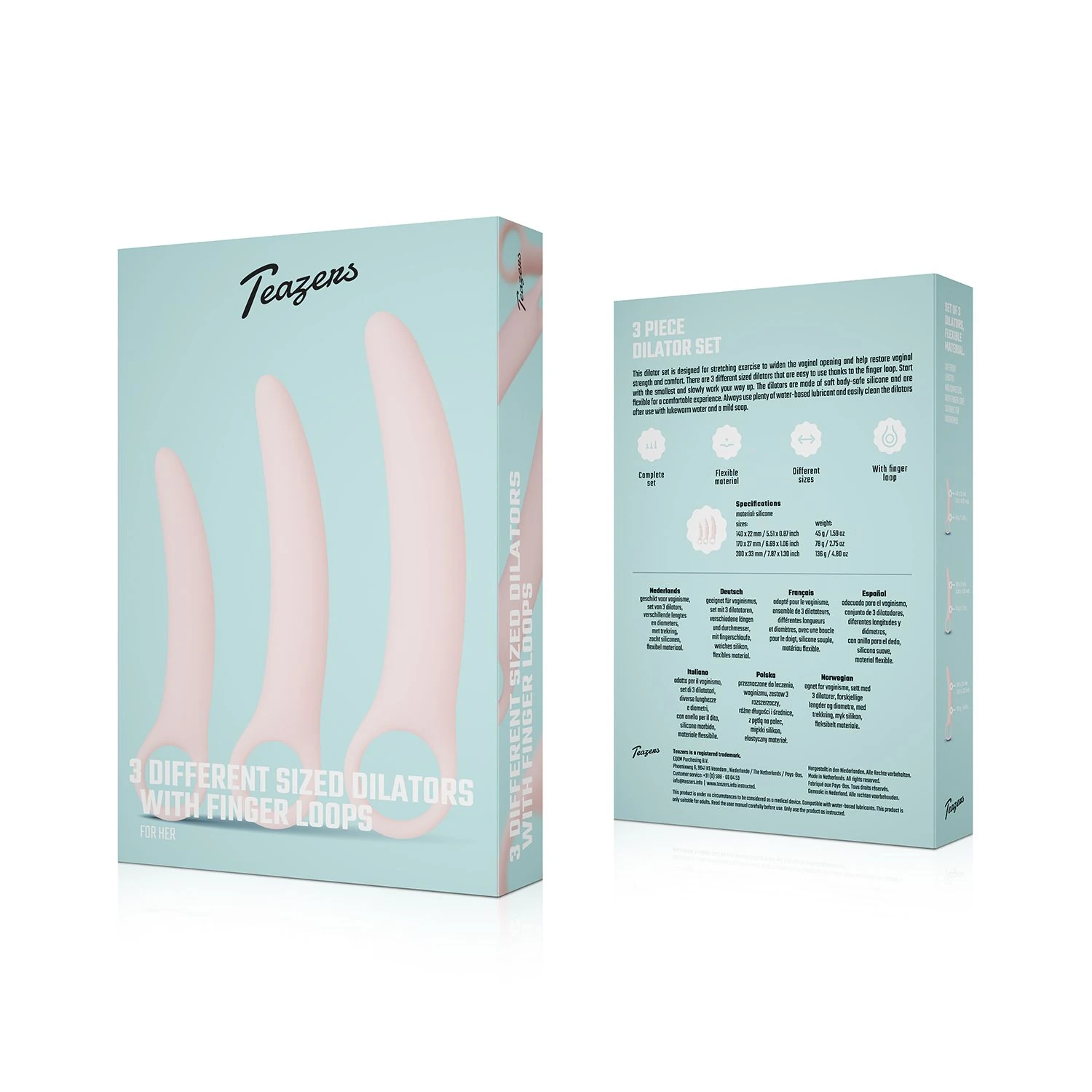 Teazers - Dilator Set 3 Pieces - Pink