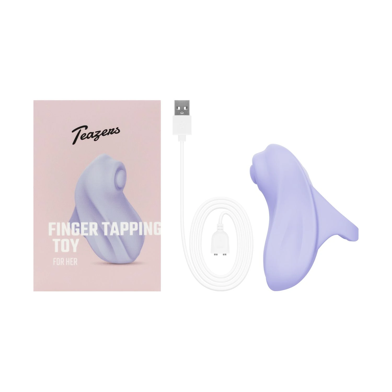 Teazers - Finger Vibrator Tapping Toy - Purple