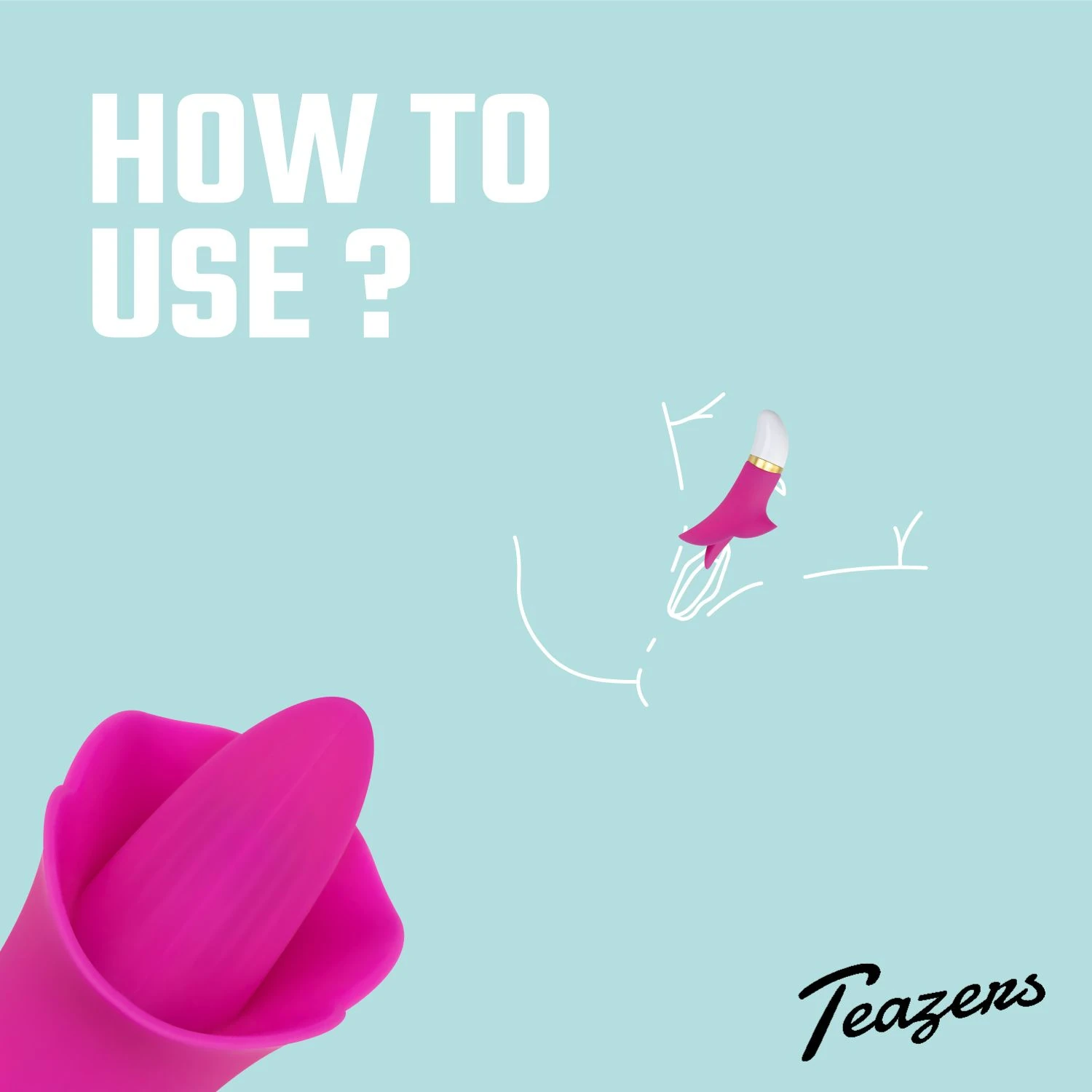 Teazers – Flower Touch Clitoral Vibrator – Pink