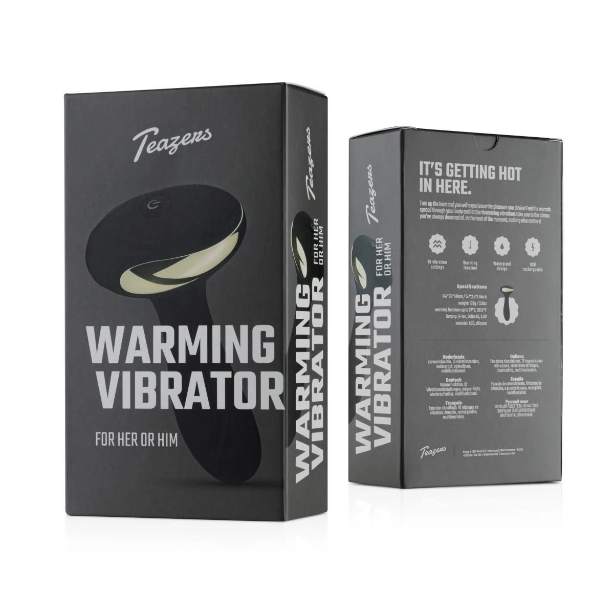 Teazers – Heat Of The Moment Butt Plug Vibrator – Black