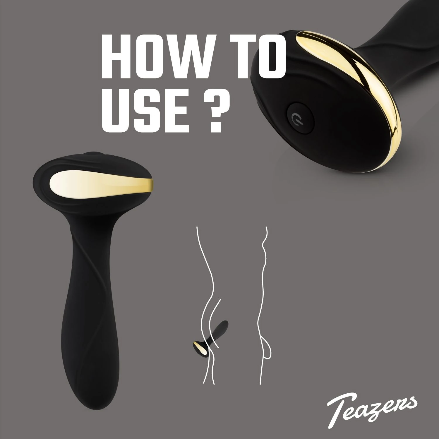 Teazers – Heat Of The Moment Butt Plug Vibrator – Black