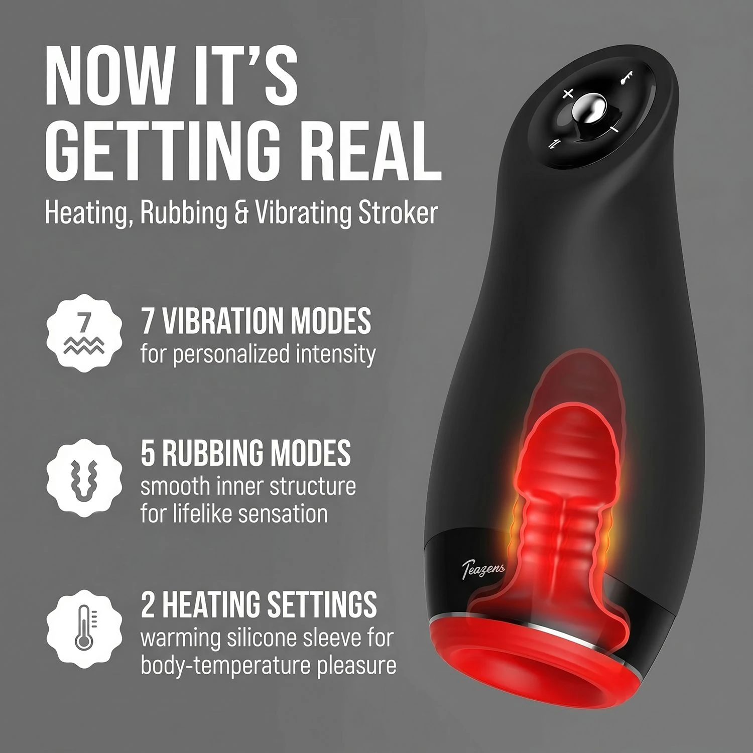Teazers - Heating and Thrusting Oral Masturbator