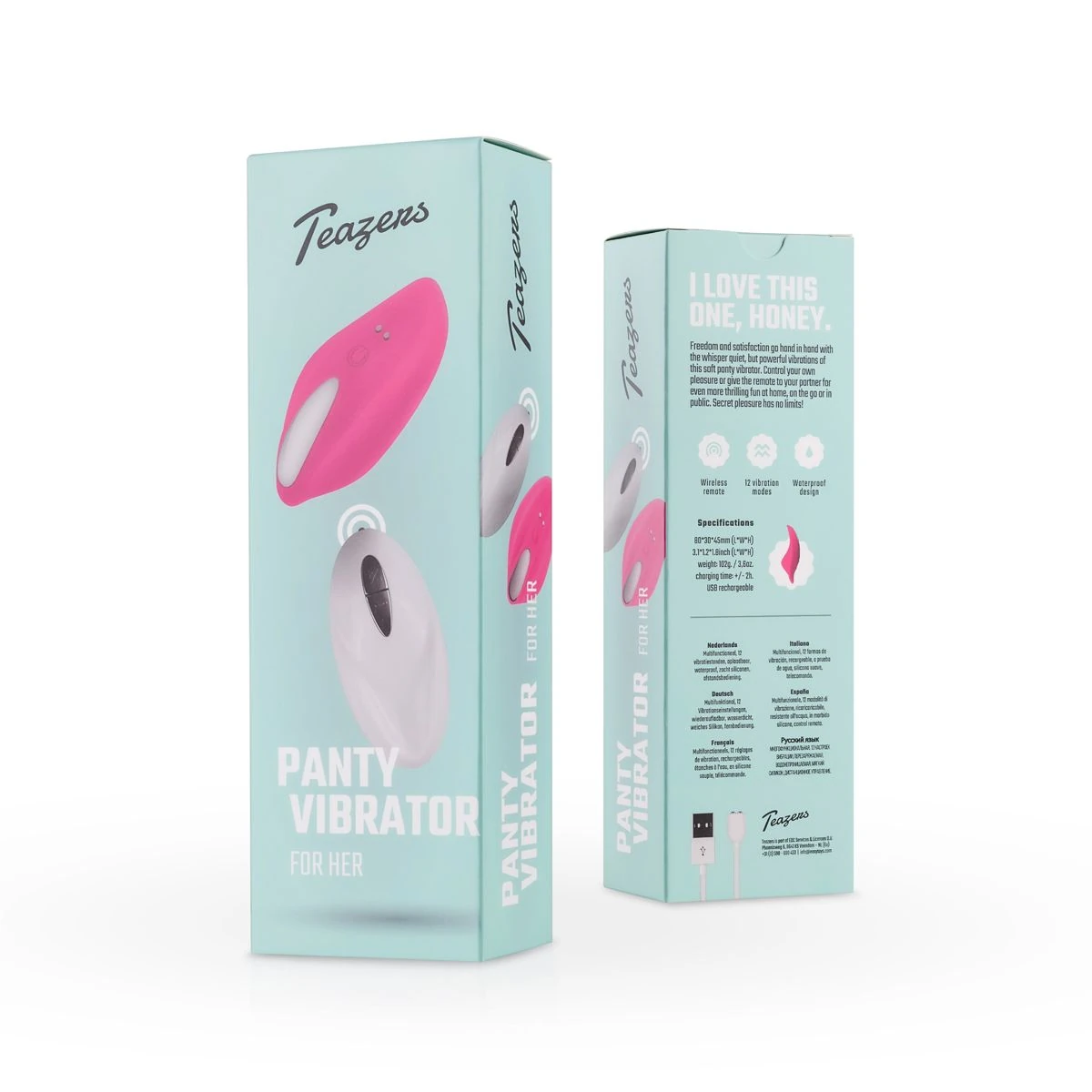 Teazers – Panty Pleasure Clitoral Vibrator – Pink