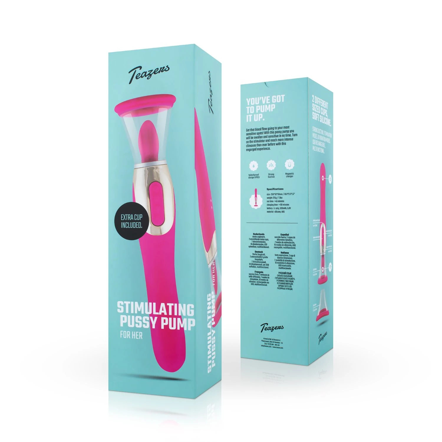 Teazers - Pleasure Pump With G-Spot Vibrator - Pink