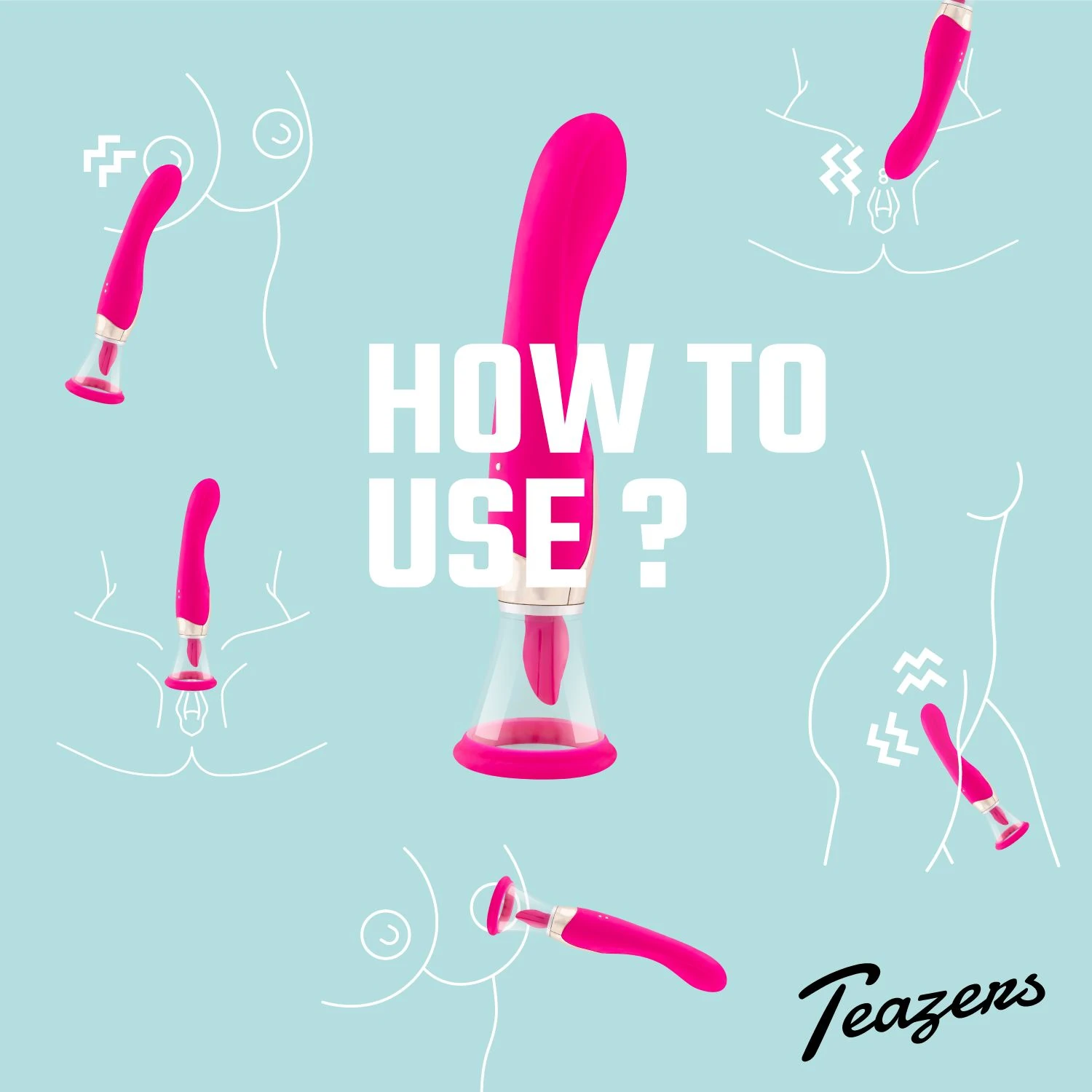 Teazers - Pleasure Pump With G-Spot Vibrator - Pink
