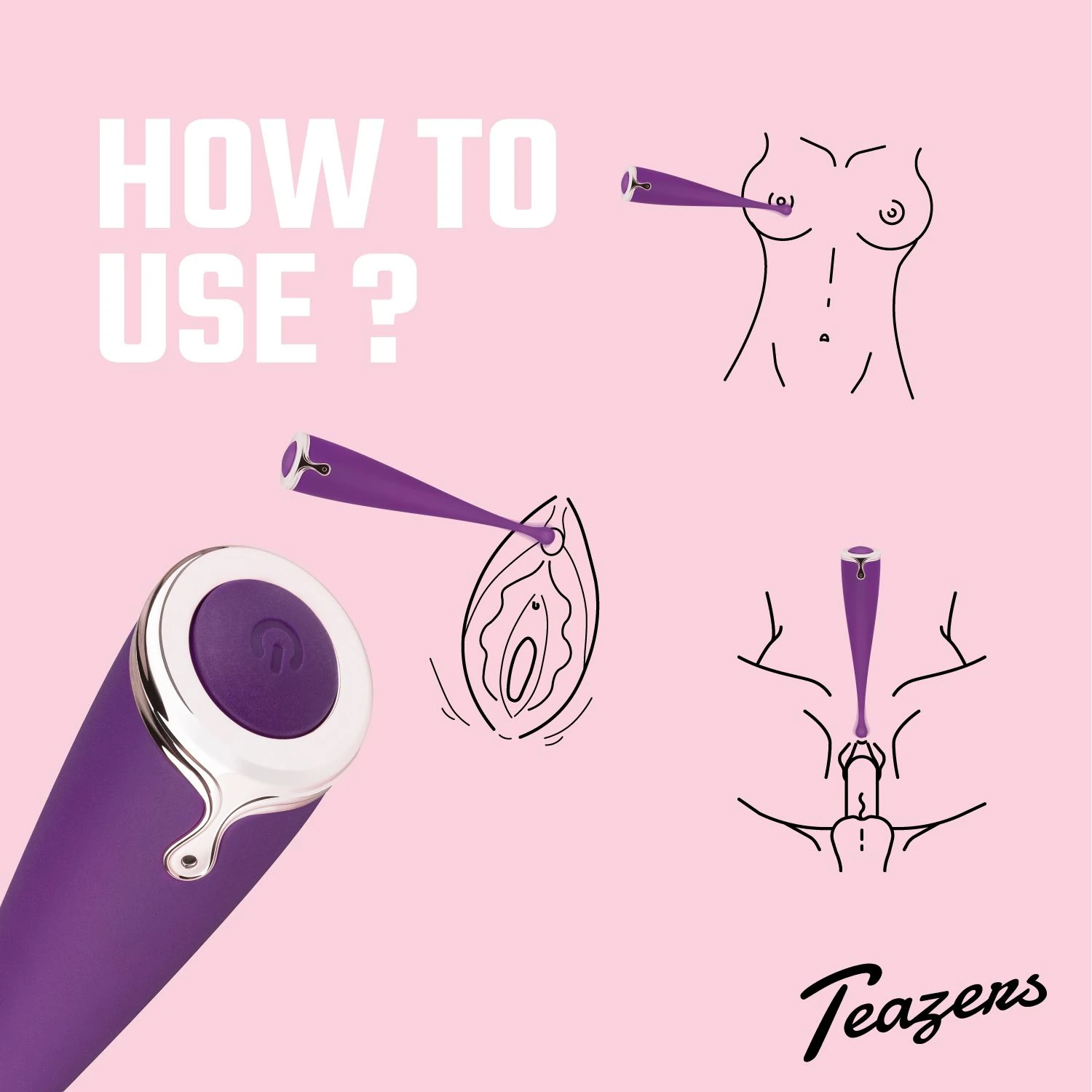 Teazers – Pointer Vibe Clitoral Vibrator – Purple