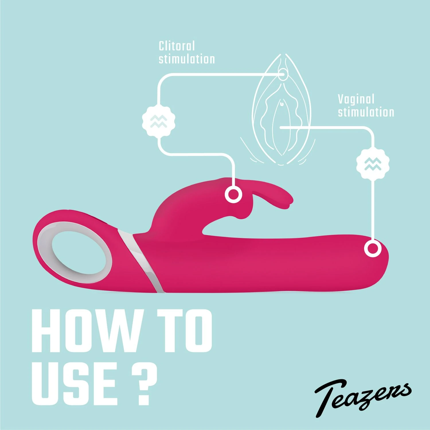 Teazers – Rabbit Vibrator – Pink