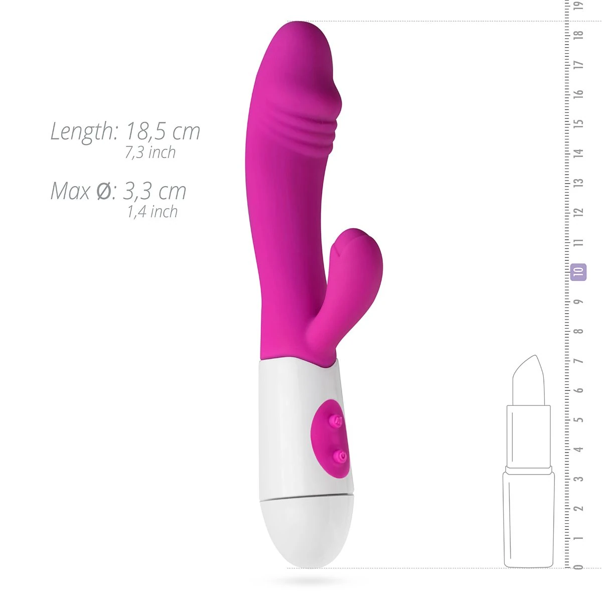 Teazers – Realistic Rabbit Vibrator – Pink