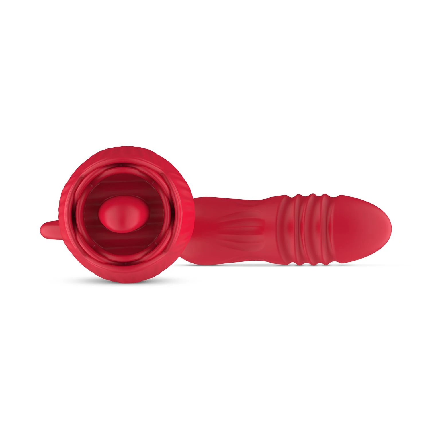 Teazers – Rose Thrusting Dildo Vibrator – Red