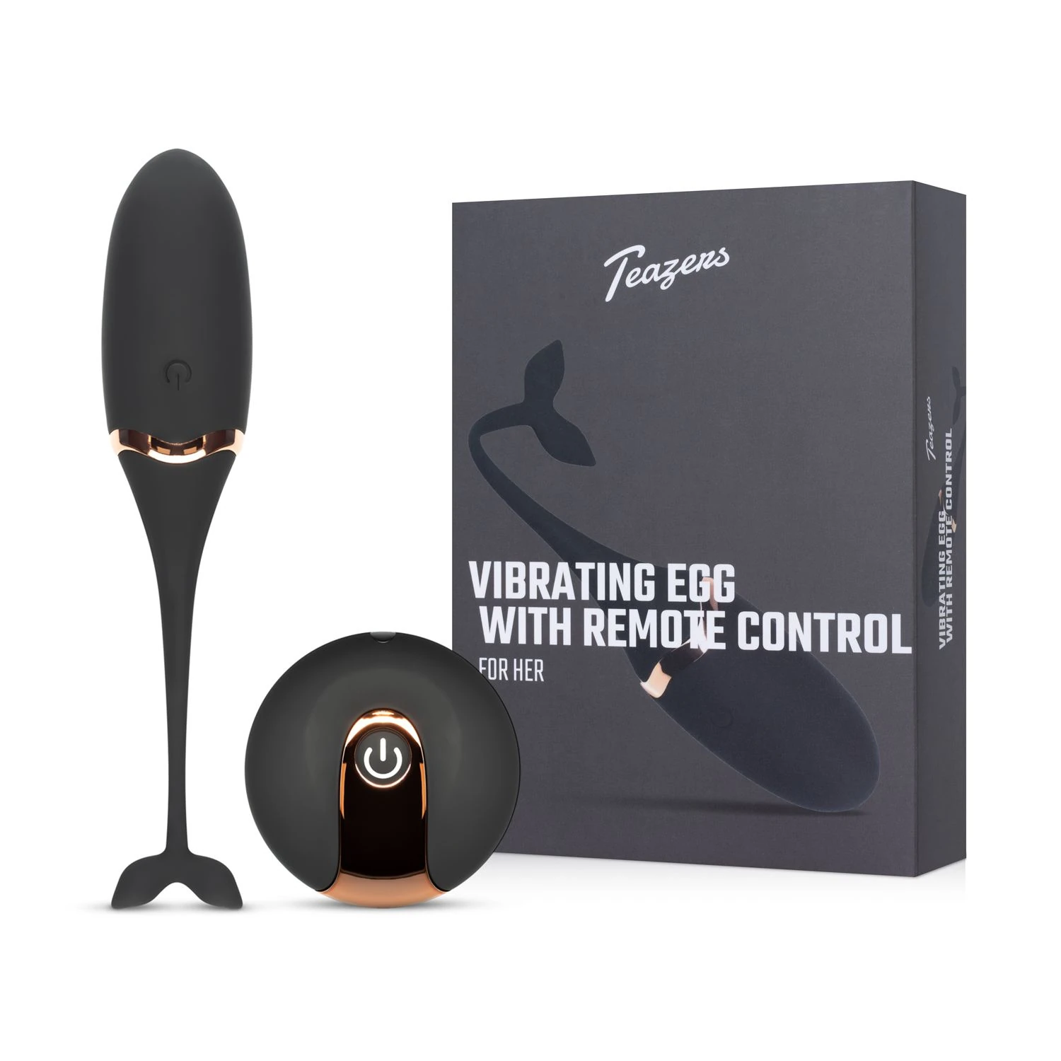 Teazers – Vibrating Egg With Remote – Black