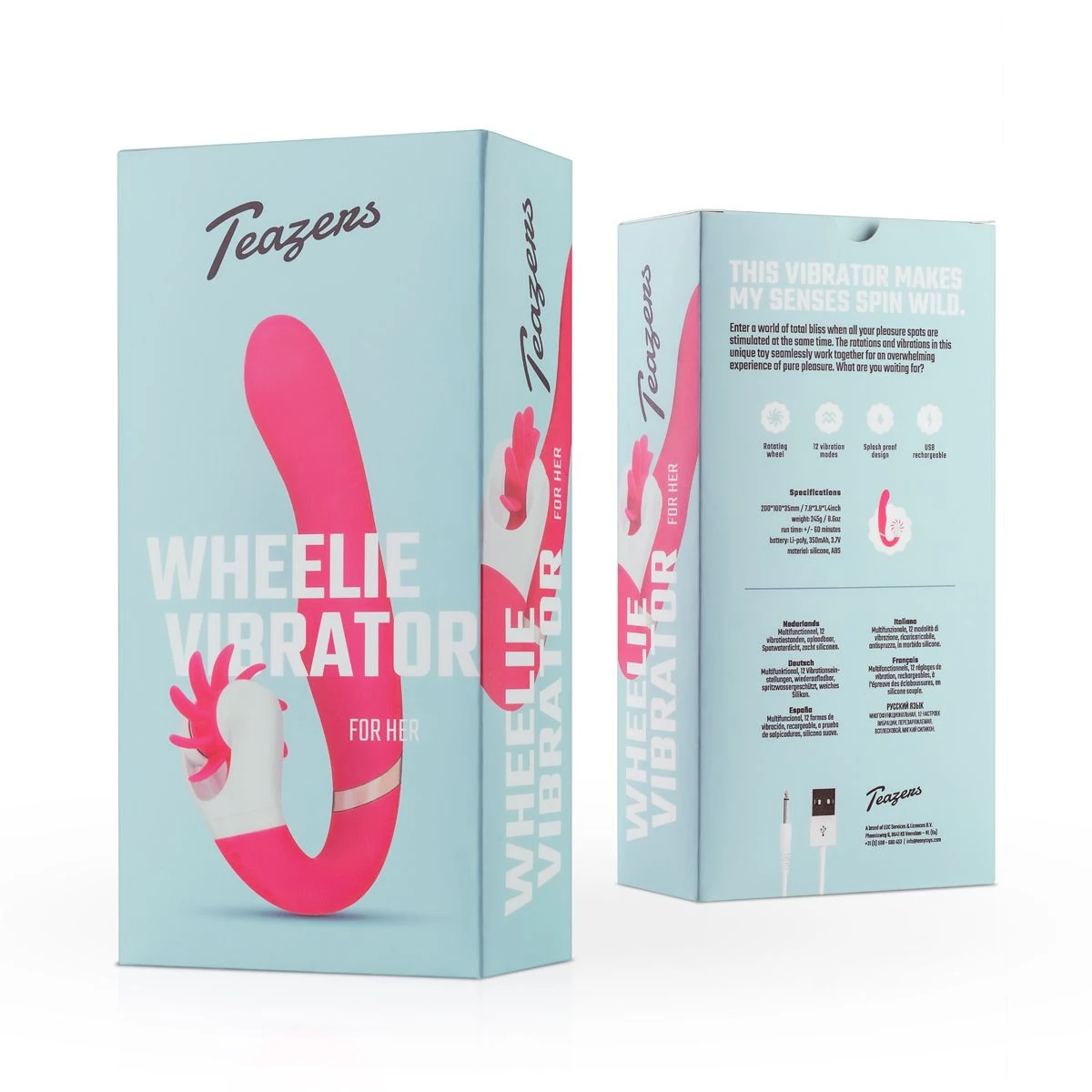 Teazers – Wheelie Vibe Vibrator – Pink