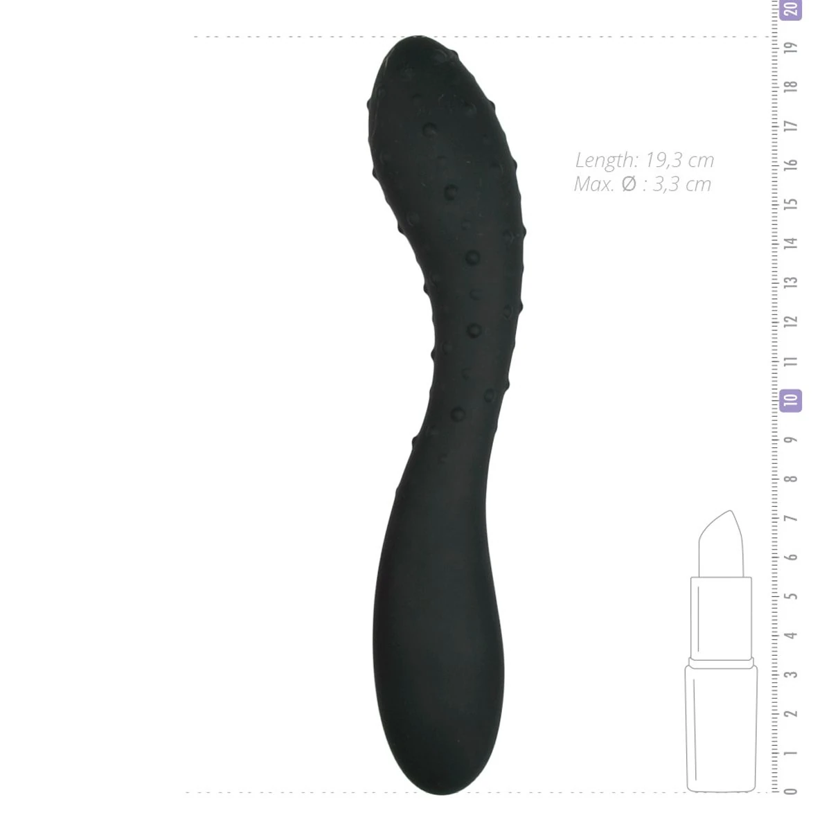 Textured G-Spot Dildo - 19 cm