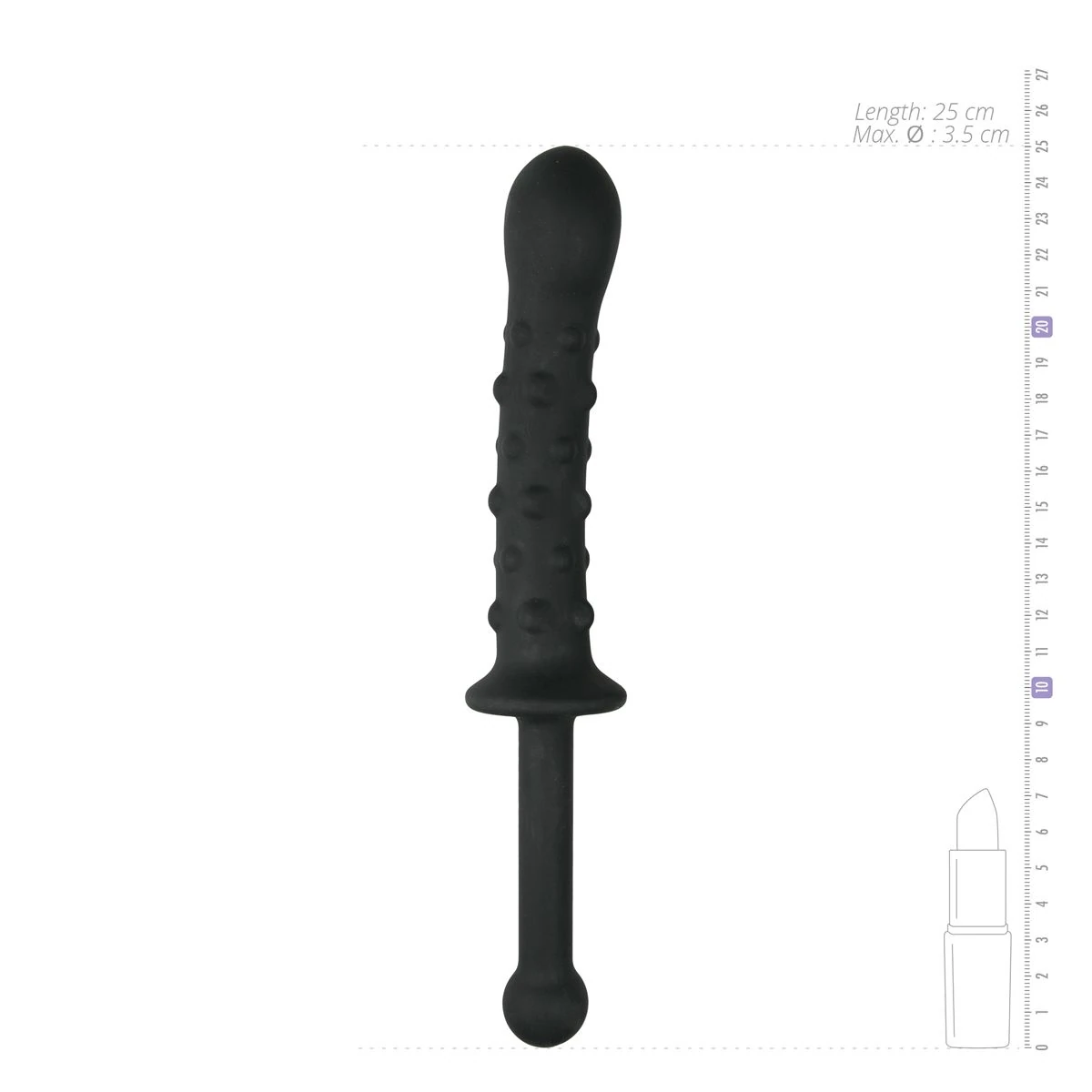 The Handler Dildo Black - 25 cm