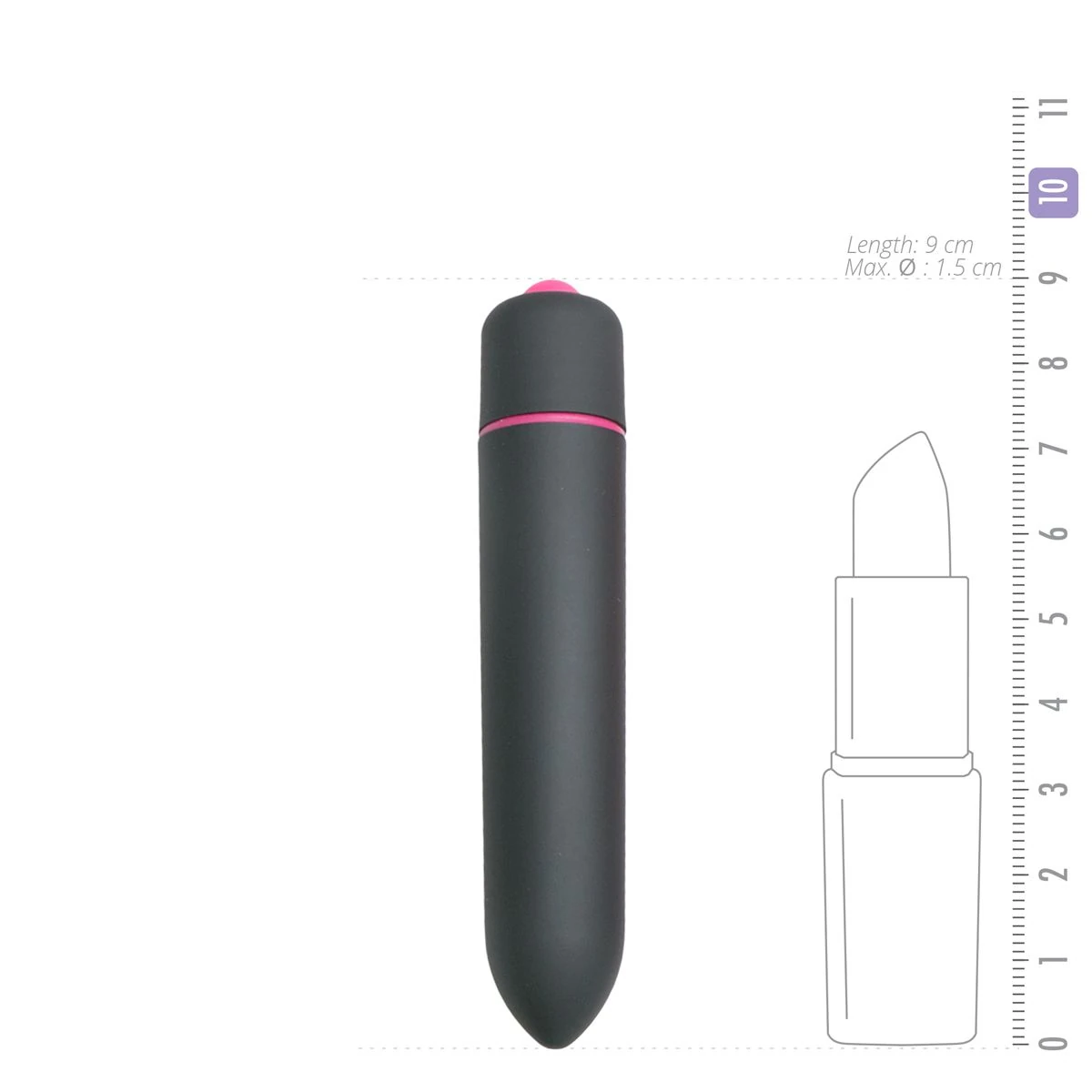 Toys 10 Speed Bullet Vibrator - Black