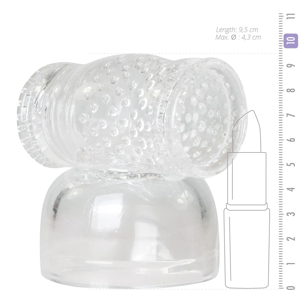 Toys Clear Masturbator Wand Attachtment