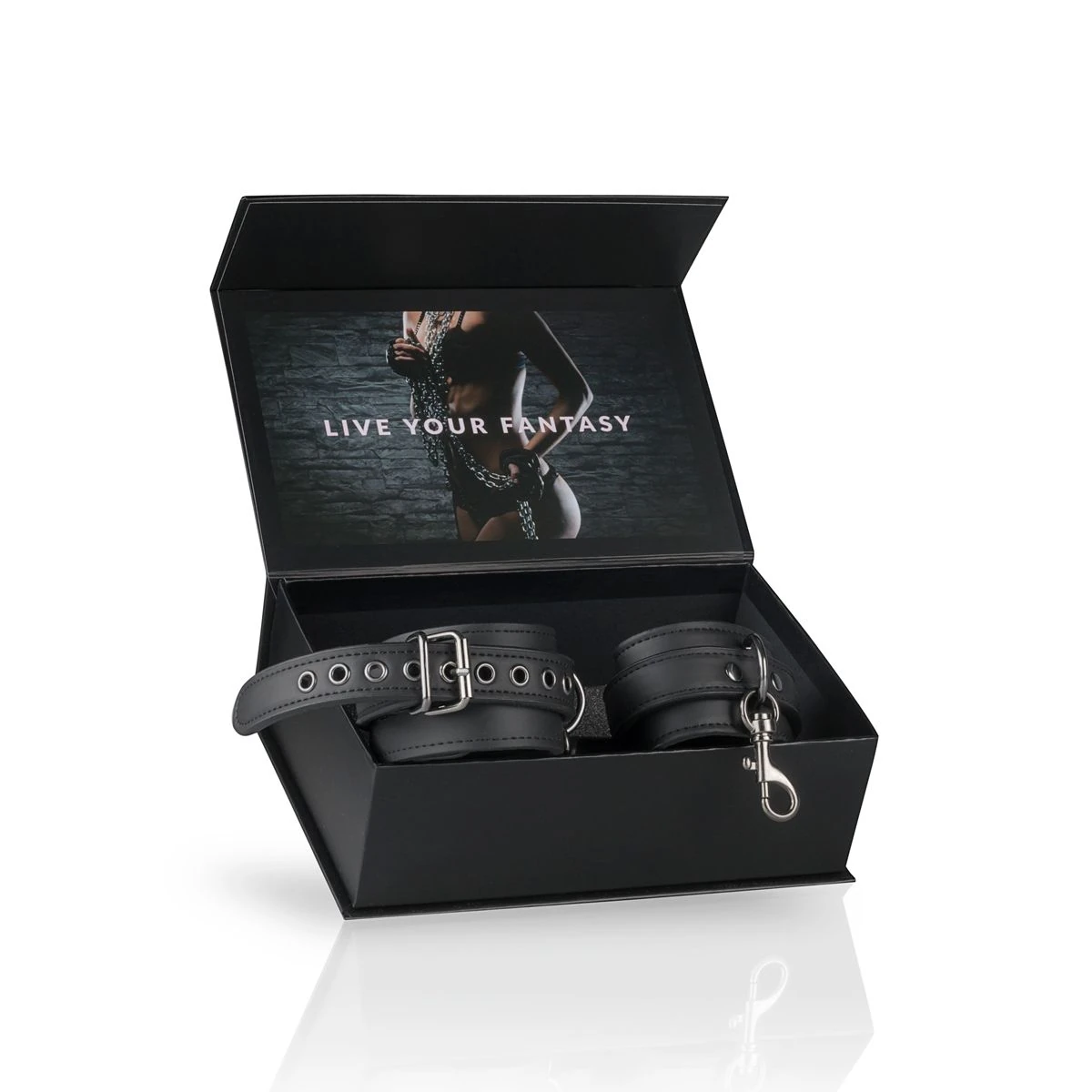 Toys Fetish - ankle cuffs - Black