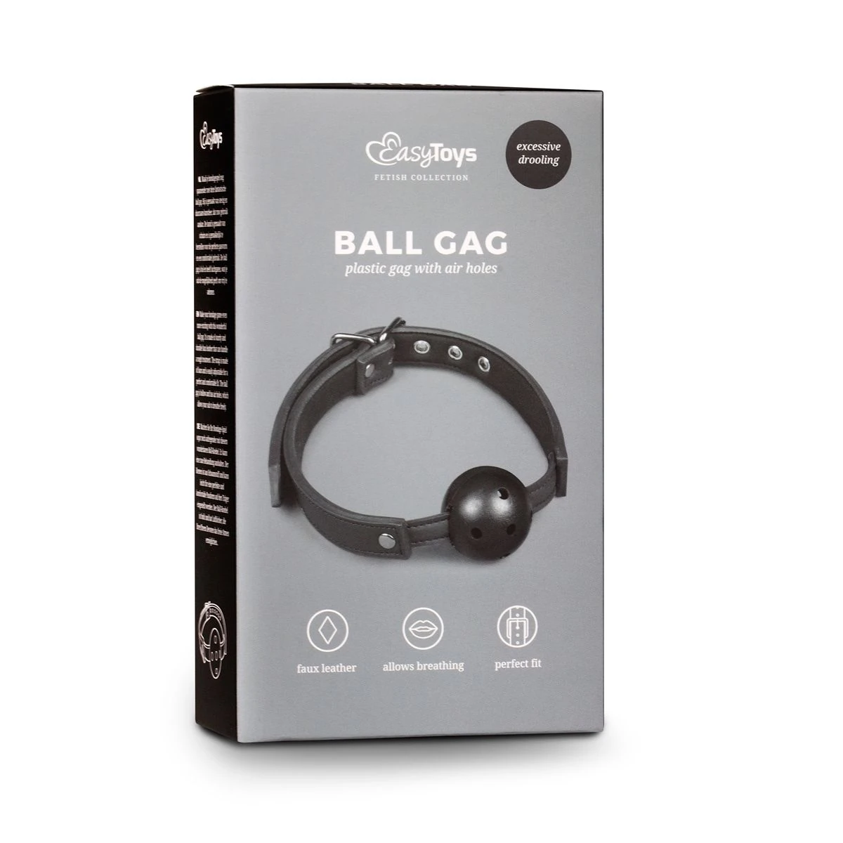 Toys Fetish - Ball Gag With PVC Ball - Black