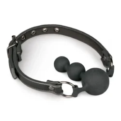 Toys Fetish - Ball Gag With Silicone Beads - Black