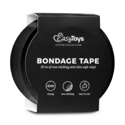 Toys Fetish - Black Bondage Tape - 20m