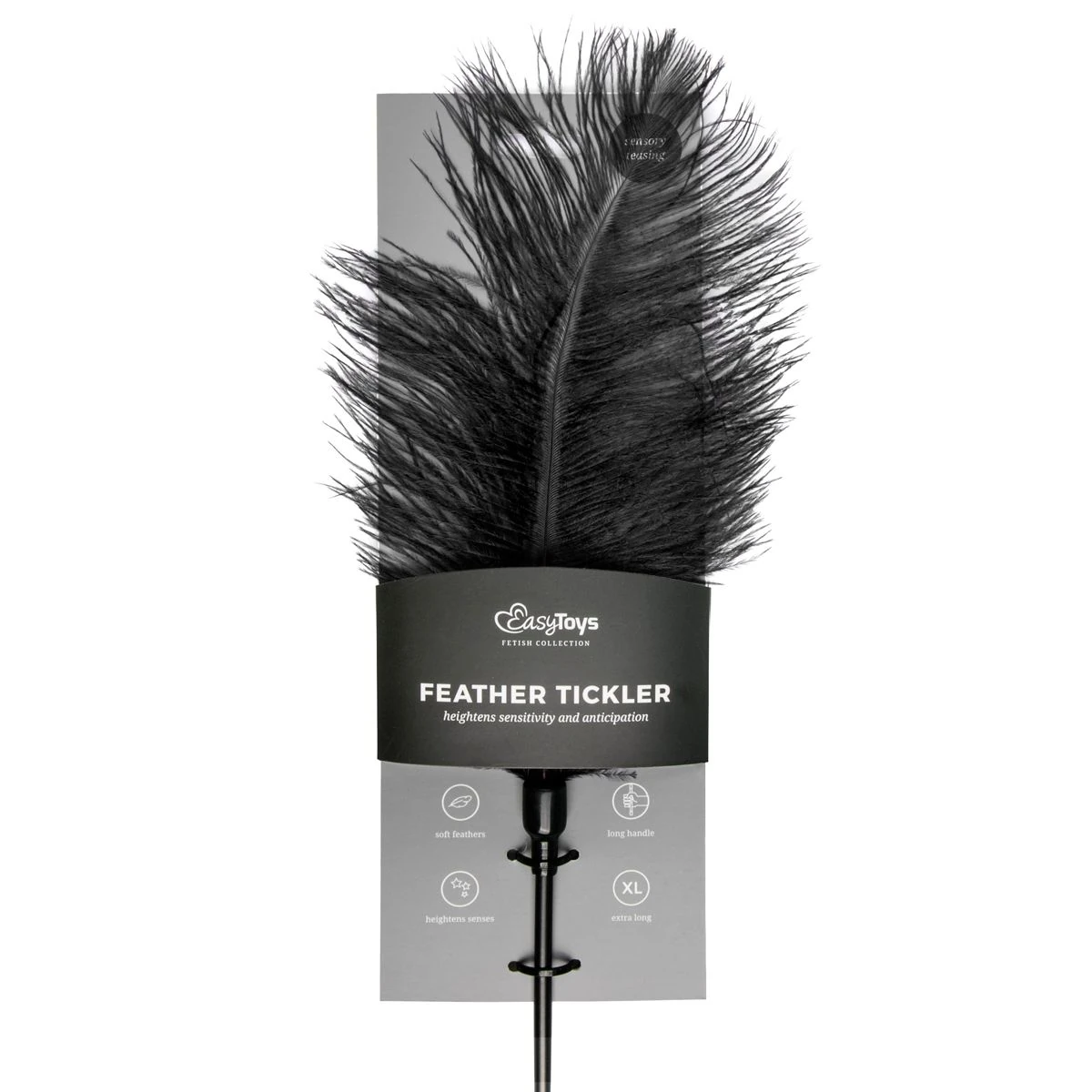 Toys Fetish - Black Feather Tickler
