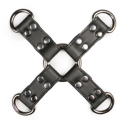 Toys Fetish - Black Leather Hogtie