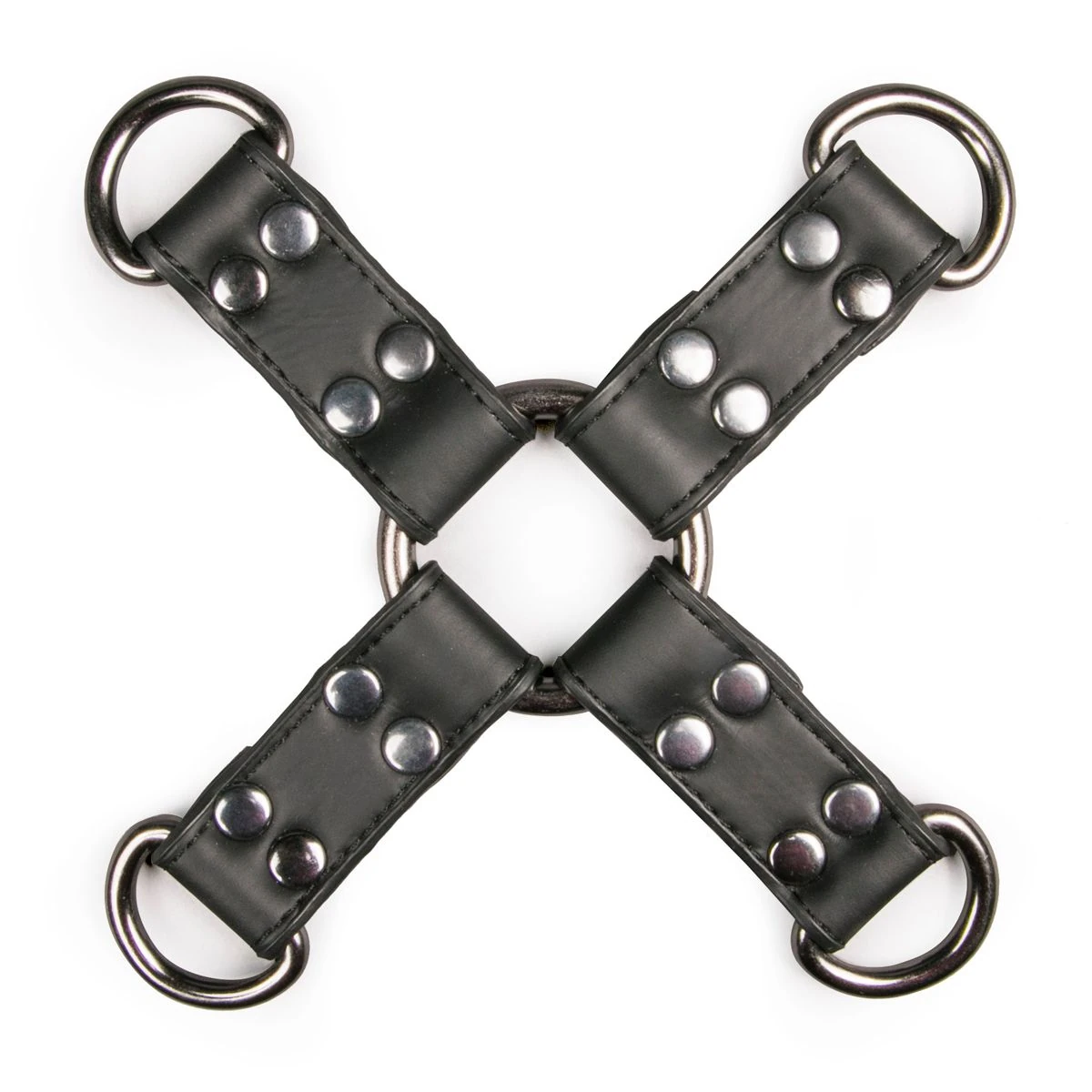 Toys Fetish - Black Leather Hogtie