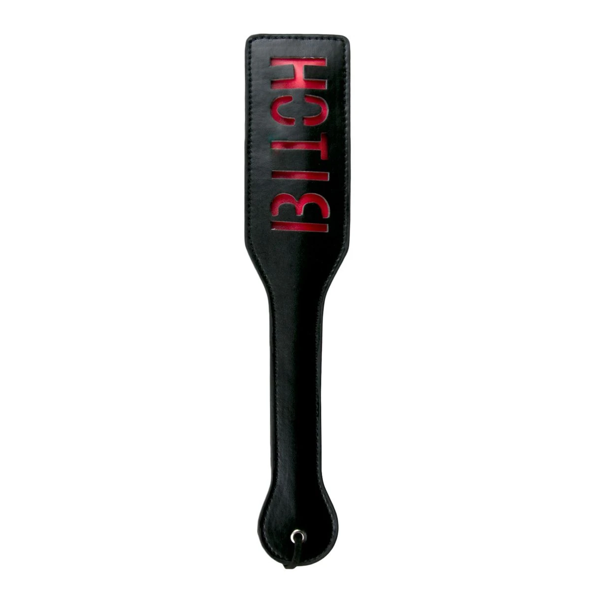 Toys Fetish - Black Leather Paddle - Bitch