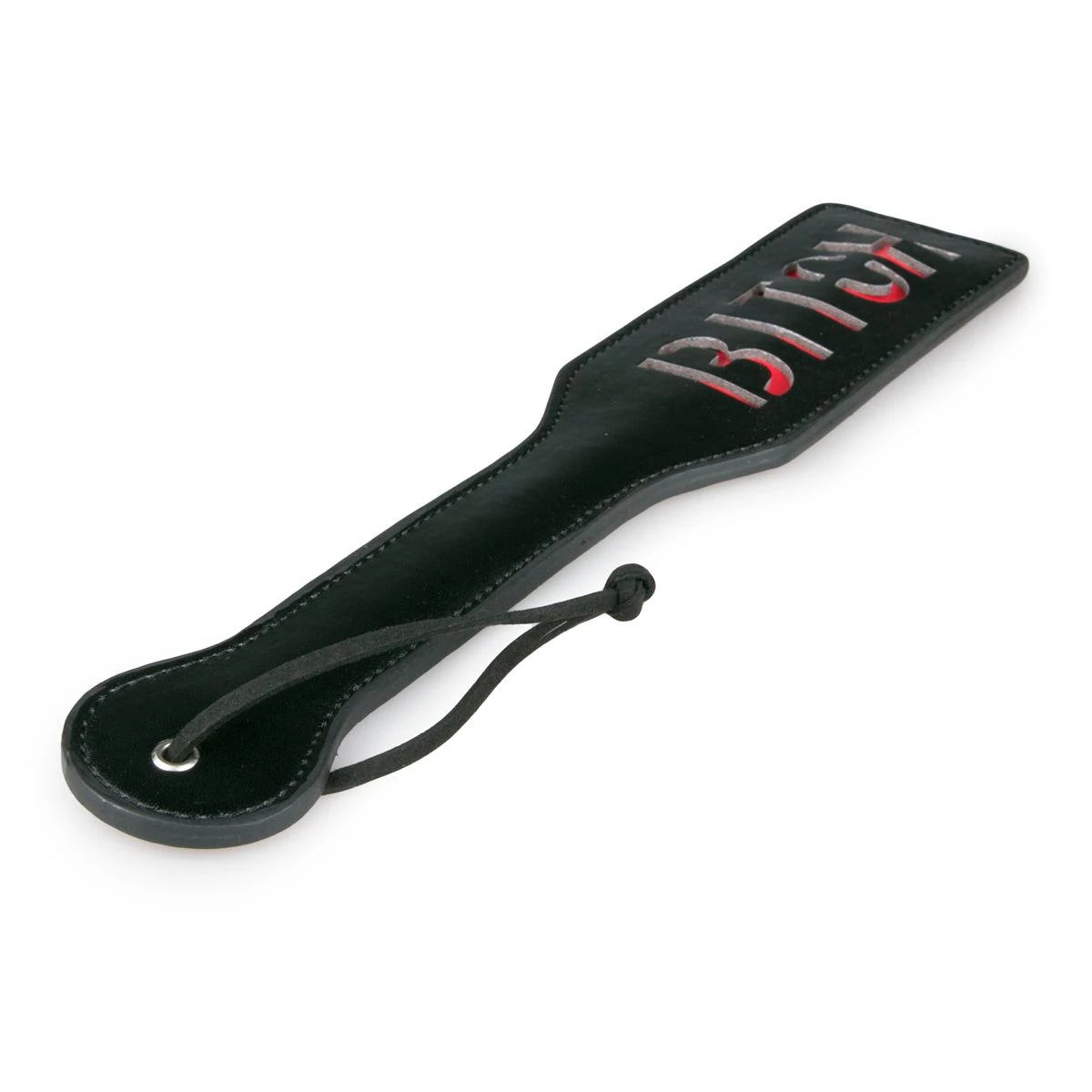 Toys Fetish - Black Leather Paddle - Bitch