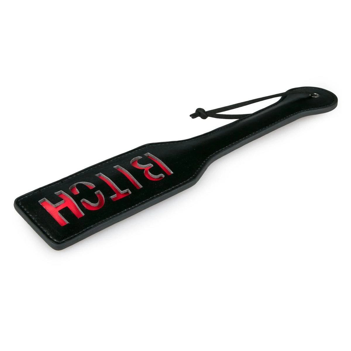 Toys Fetish - Black Leather Paddle - Bitch