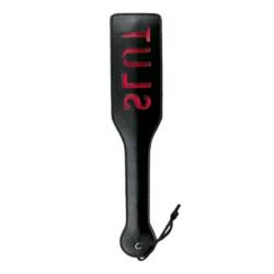 Toys Fetish - Black Leather Paddle - Slut